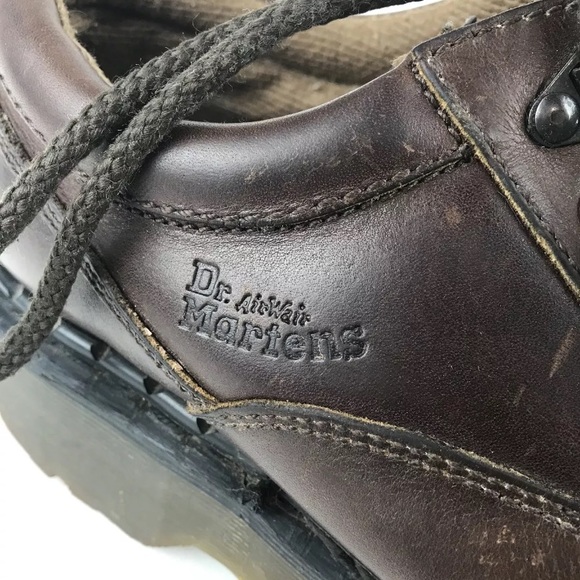  SOLD! Doc Martens Mens Oxford Brown Shoes - Picture 4 of 8